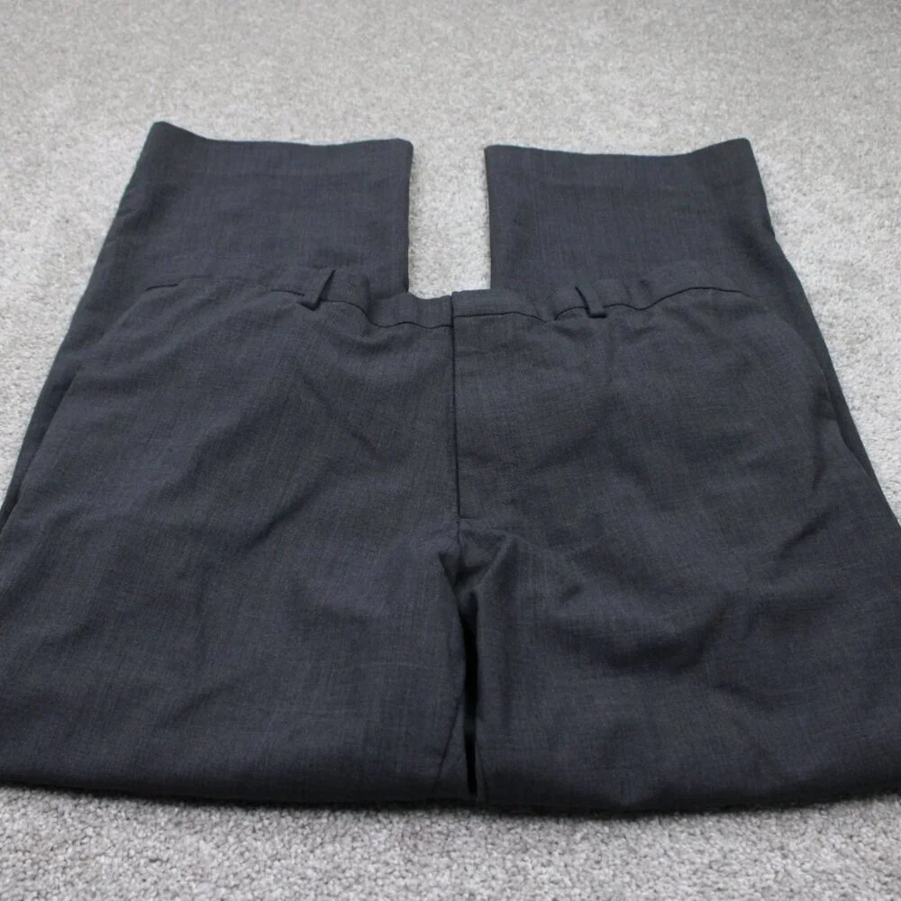 Banana Republic Dress Pants Men 35x32 Gray Wool Stretch Flat Front Acetate Lined